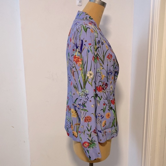 Riani | Purple Floral Blazer Size 8 (NWOT) - Picture 3 of 6
